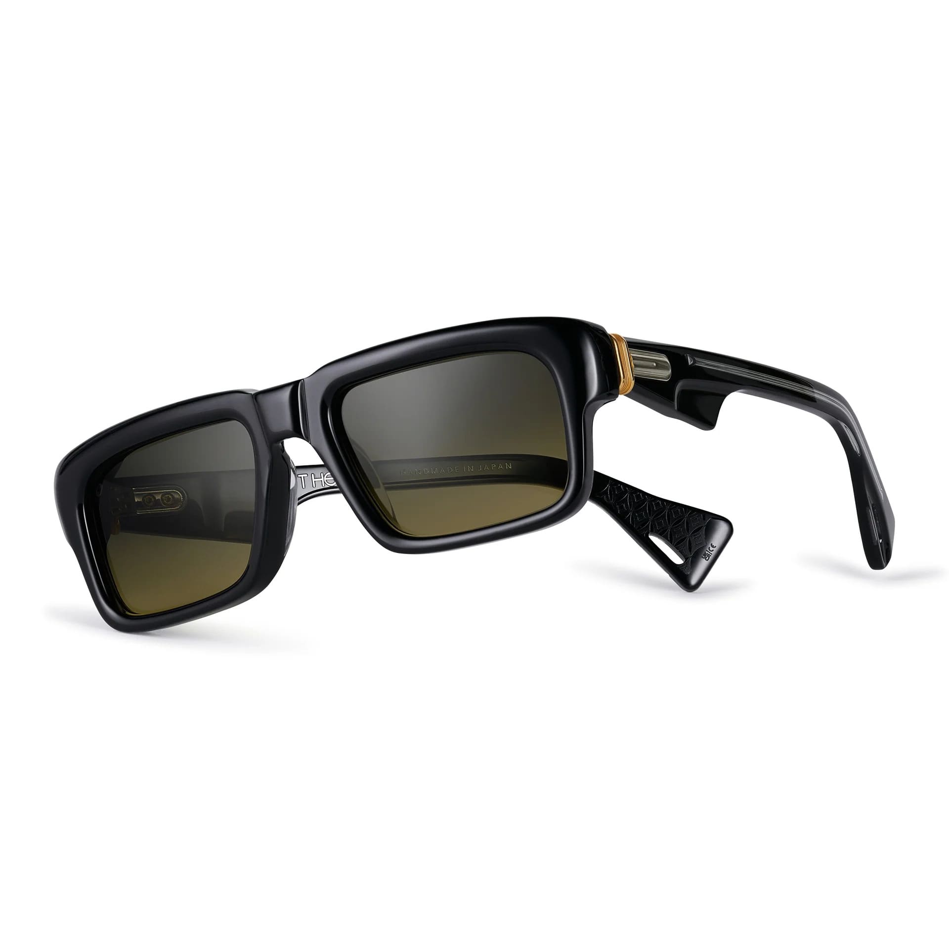 Ottica Mondello Roma - T HENRI - ROAS - ROADRUNNER - SHADOW II - Acetate - shape Rectangular - Black - EYEWEAR - SUNGLASSES - Unisex,Uomo,Donna,Women,Men - lens gradient yellow - Made In Japan