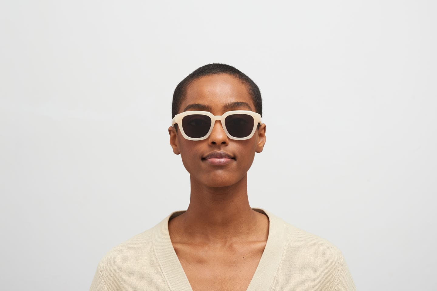 Ottica Mondello Roma - Mykita - 10082818 - KIENE - C189 CHILLED RAW BLONDE - Acetate - shape Squared - cream - EYEWEAR - SUNGLASSES - Donna,Women - lens Brown - Made In Germany