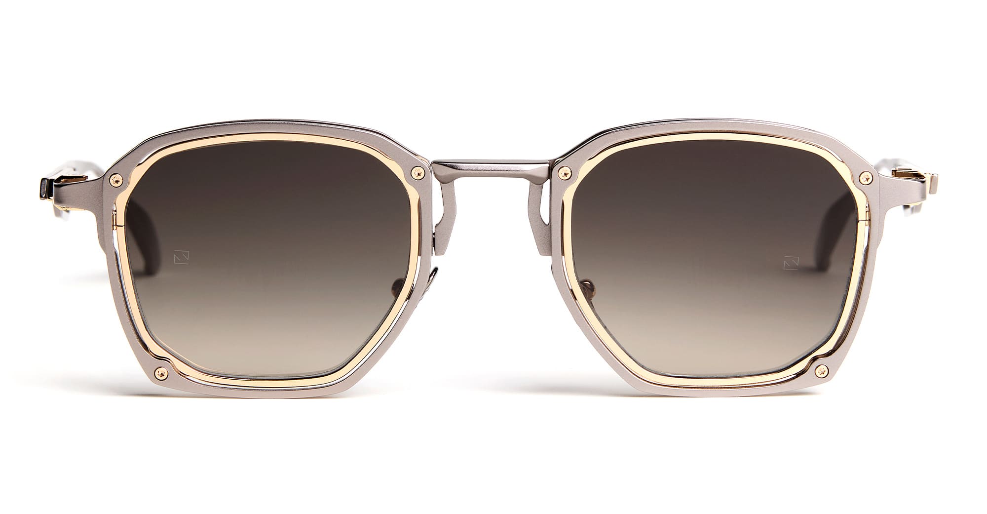  Grey Lens - Metal - shape Squared - grey - EYEWEAR - SUNGLASSES - Uomo,Men - lens Gradient grey - Made In Italy