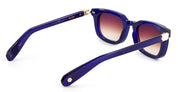 Ottica Mondello Roma - Sato - Alcor-SHB-RG-1 - ALCOR - SHADOW BLUE / ROSE GOLD - Acetate - shape Oval - blue - EYEWEAR - SUNGLASSES - Unisex,Uomo,Donna,Women,Men - lens Gradient brown - Made In Japan