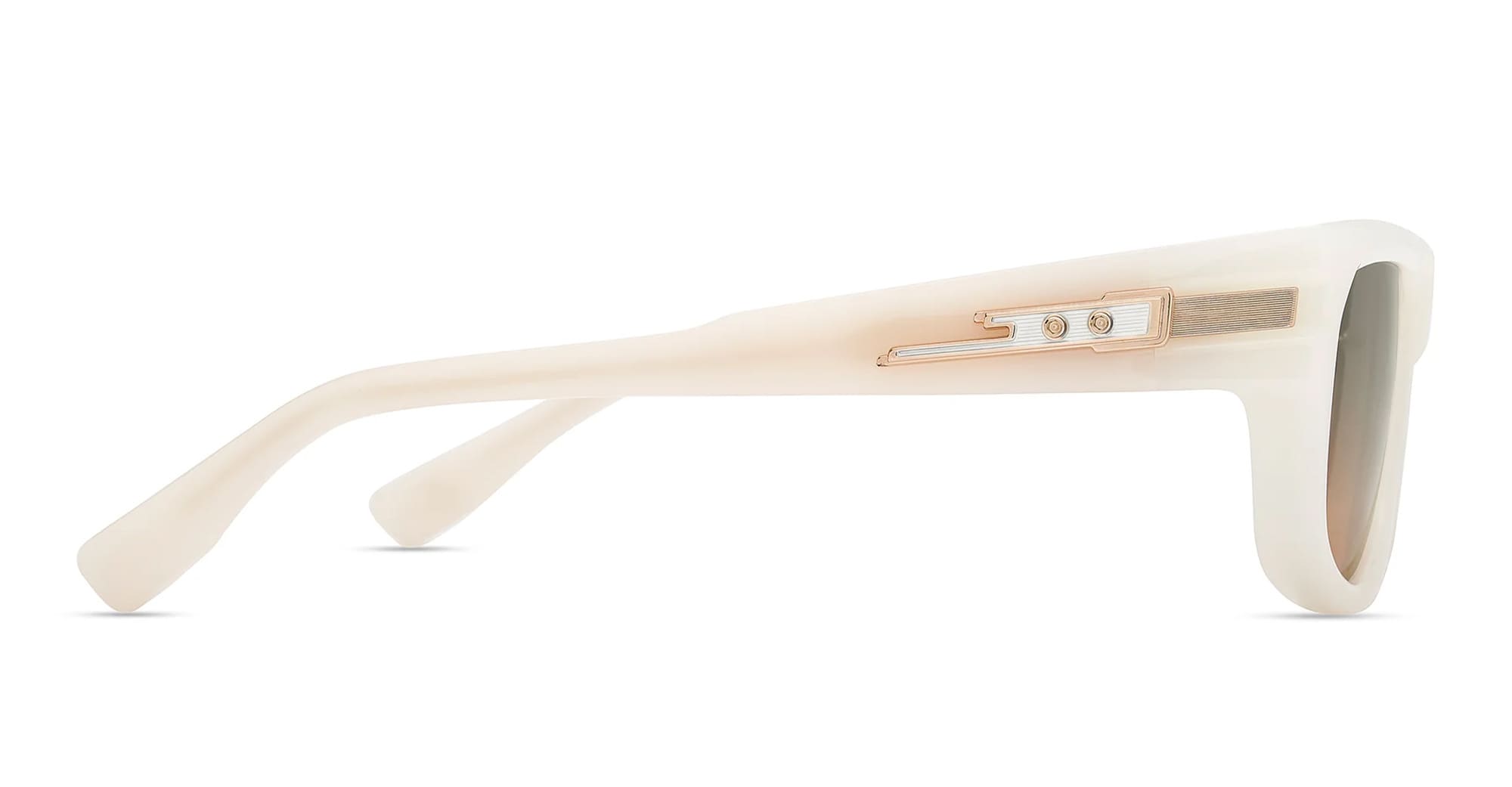 Ottica Mondello Roma - DITA - DTS753-A-03 - PRIDM -  SWANSHELL / WHITE GOLD / WHITE - Acetate - shape Rectangular - White - EYEWEAR - SUNGLASSES - Unisex,Uomo,Donna,Women,Men - lens Gradient grey - Made In Japan