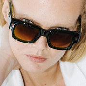 Ottica Mondello Roma - T HENRI - DUAH - DUSEMBERG - SHAMROCK - Acetate - shape  - brown - EYEWEAR - SUNGLASSES - Unisex,Uomo,Donna,Women,Men - lens  - Made In Japan