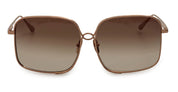 Ottica Mondello Roma - LINDA FARROW - LFL1597C2SUN - GENEVIEVE - ROSE GOLD - Titanium - shape Squared - rose gold - EYEWEAR - SUNGLASSES - Donna,Women - lens Gradient brown - Made In Japan