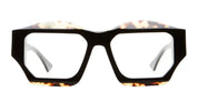 Ottica Mondello Roma - Kuboraum - KRO0F4HBS00000OP - MASK F4 - HAVANA BLACK SHINE RX - Acetate - shape Squared - black, havana - EYEWEAR - EYEGLASSES - Unisex,Uomo,Donna,Women,Men - lens Clear - Made In Italy