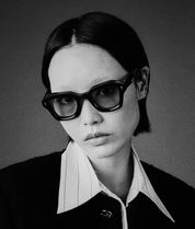 Ottica Mondello Roma - Jacques Marie Mage - JMMQE-7U - EICHLER - BRECCIA - Acetate - shape Squared - Havana - EYEWEAR - SUNGLASSES - Unisex,Uomo,Donna,Women,Men - lens Blue - Made In Japan