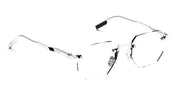 Ottica Mondello Roma - Movitra - SINE 01-C2 D - SINE 01 - C2 BRUSHED SILVER RX - Titanium - shape Octagonal - Silver - EYEWEAR - EYEGLASSES - Unisex,Uomo,Donna,Women,Men - lens Clear - Made In Italy