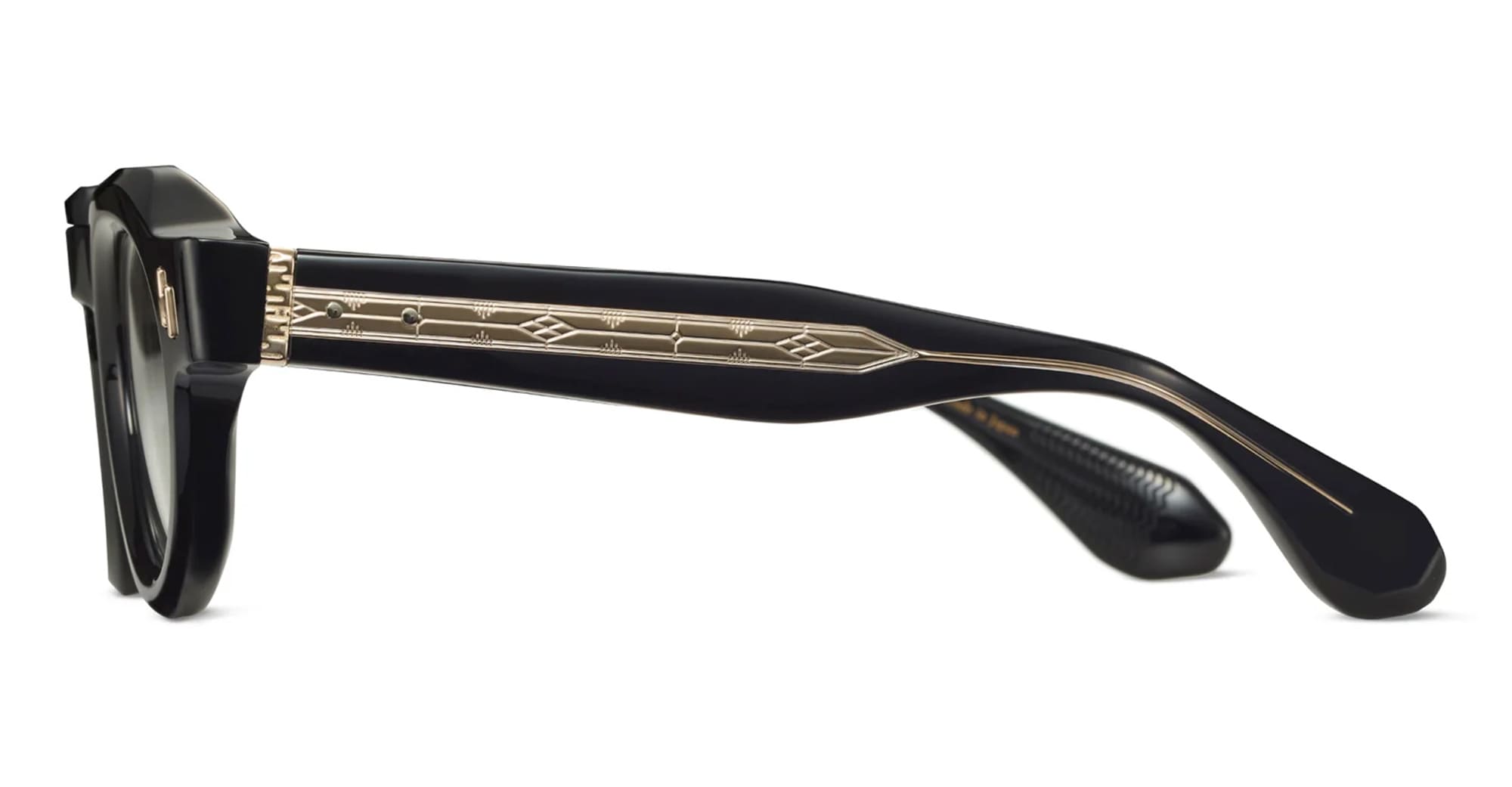 Ottica Mondello Roma - Tanabiku - DT-01B - SAKURA - BLACK - Acetate - shape Panto - Black - EYEWEAR - EYEGLASSES - Unisex,Uomo,Donna,Women,Men - lens Clear - Made In Japan