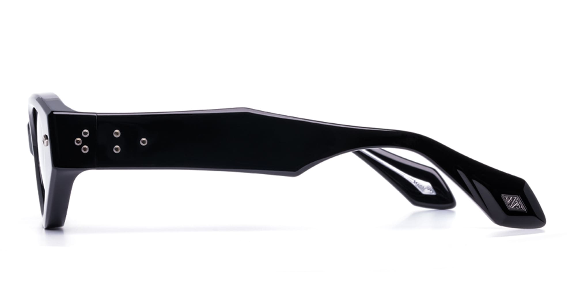 Ottica Mondello Roma - Daizo - A-NC001e-B1-AG01 - ALICE - BLACK / 18k gold - Acetate - shape Cat-eye - brown - EYEWEAR - SUNGLASSES - Unisex,Uomo,Donna,Women,Men - lens Grey - Made In Japan