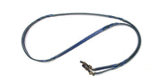 Twisted leather soft bracelet cord - blue