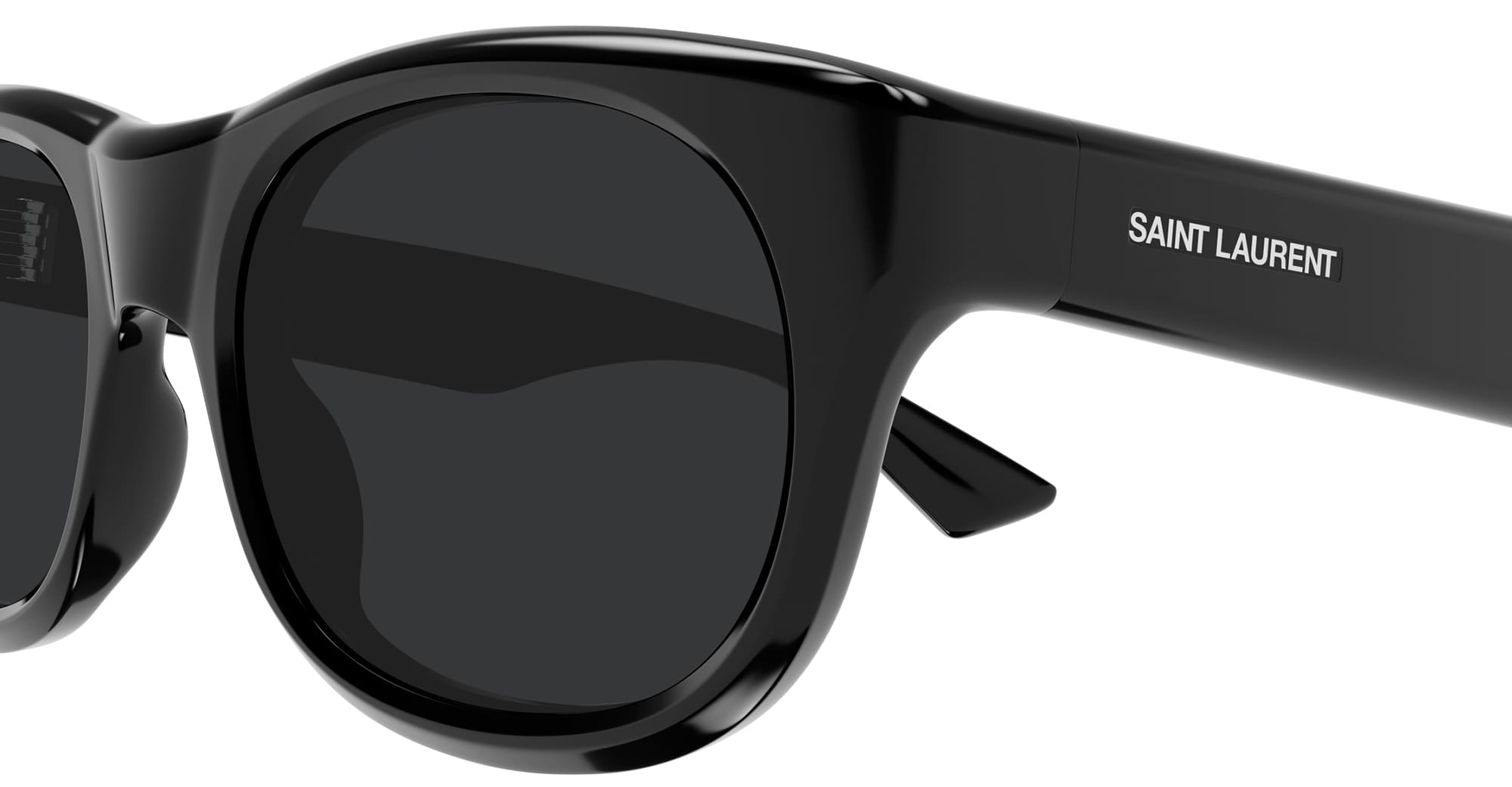 Ottica Mondello Roma - Saint Laurent - SL 815 ROMY-001 - SL 815 ROMY-001 - BLACK - Acetate - shape Round - Black - EYEWEAR - SUNGLASSES - Donna,Women - lens Grey - Made In Italy