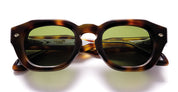 Ottica Mondello Roma - Daizo - A-SD001-H1-PG01 - LUDO - havana classic / green lens - Acetate - shape Oval - Havana - EYEWEAR - SUNGLASSES - Unisex,Uomo,Donna,Women,Men - lens Green - Made In Japan