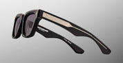 Ottica Mondello Roma - Jacques Marie Mage - JMMTOR-88 - STANLEY KUBRICK BY JMM: TORRANCE - BLACK - Acetate - shape Squared - Black - EYEWEAR - SUNGLASSES - Unisex,Uomo,Donna,Women,Men - lens Grey - Made In Japan