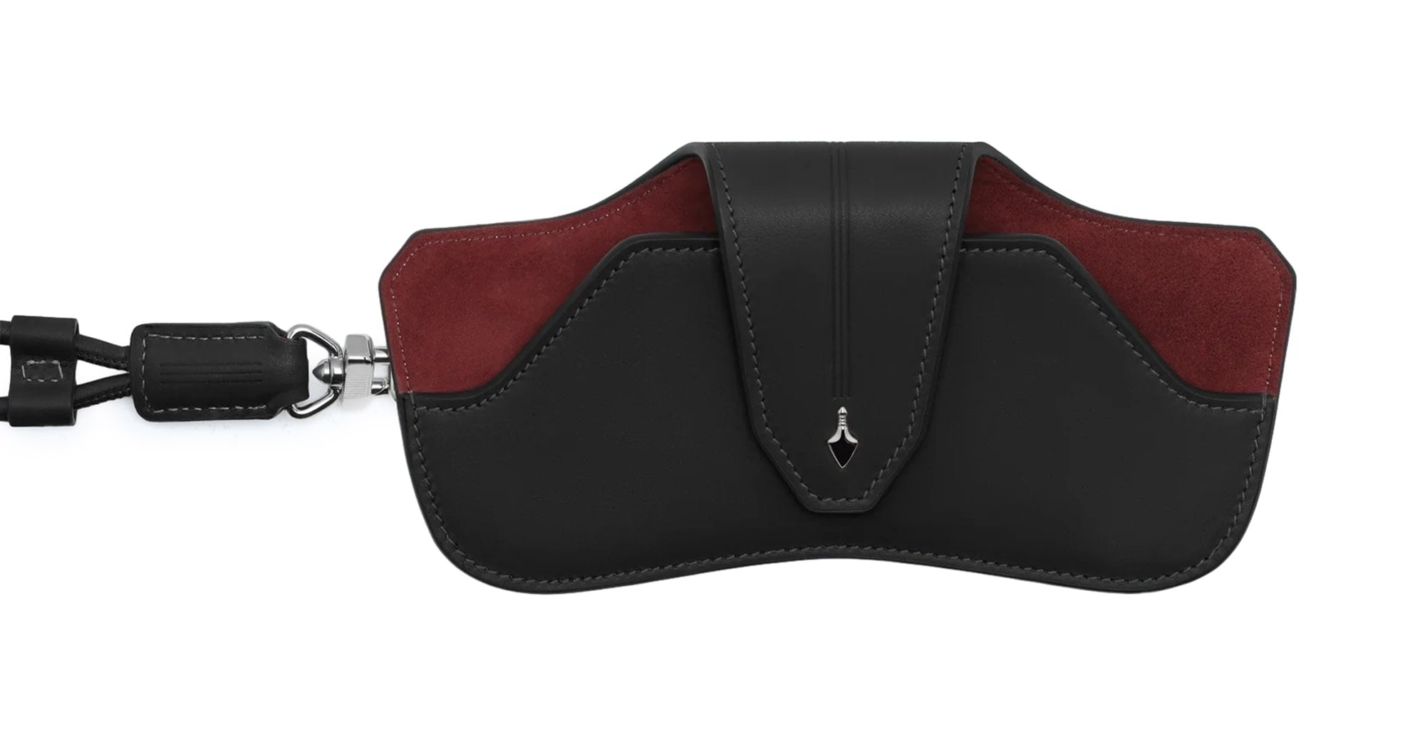 Ottica Mondello Roma - Jacques Marie Mage - JMMHTC-A4 - JMM EYEWEAR CASE - HUNTER - BLACK - Leather - shape Eyewear case - Black - ACCESSORI - ACCESSORIES - Unisex,Uomo,Donna,Women,Men - lens  - Made In Italy