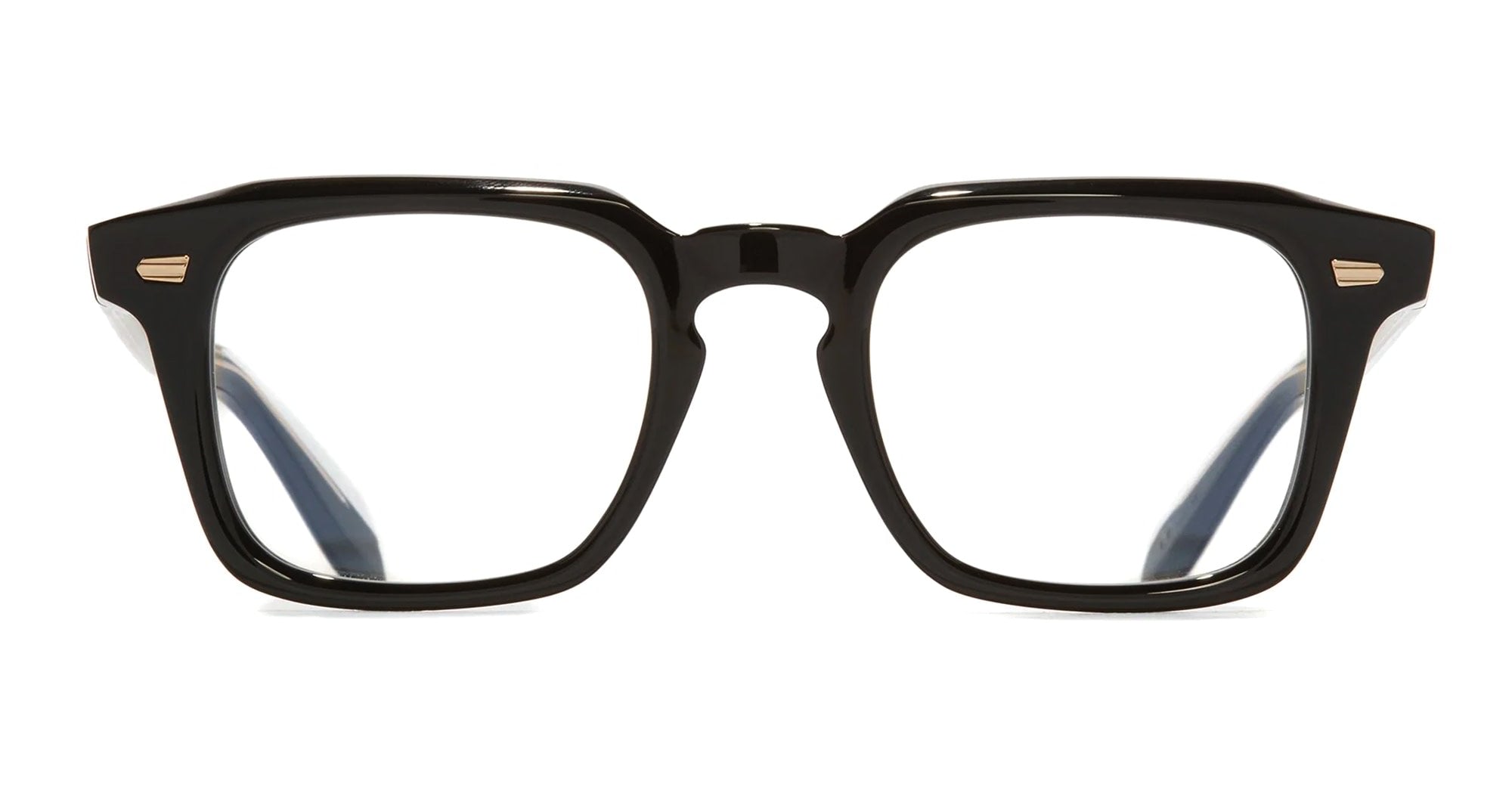 Ottica Mondello Roma - Cutler and Gross - CGOP-1416-49-01 - 1416 - BLACK ON CRYSTAL RX - Acetate - shape Squared - black, crystal - EYEWEAR - EYEGLASSES - Unisex,Uomo,Donna,Women,Men - lens Clear - Made In Italy