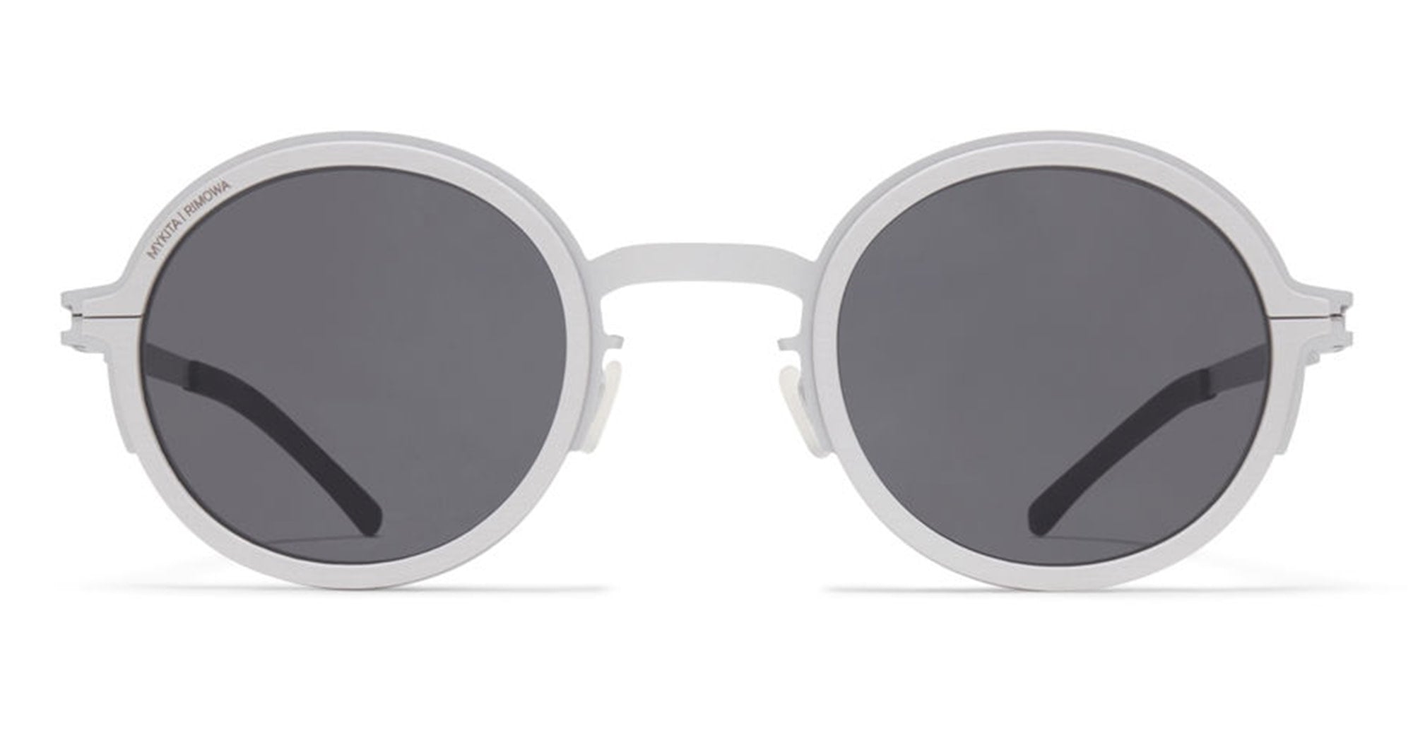 Ottica Mondello Roma - Mykita - 10300643 - MR007 AL2 - White Silver / Silver / Dark Grey Lens - stainless steel - shape Round - Silver - EYEWEAR - SUNGLASSES - Unisex,Uomo,Donna,Women,Men - lens Grey - Made In Germany