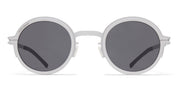 Ottica Mondello Roma - Mykita - 10300643 - MR007 AL2 - White Silver / Silver / Dark Grey Lens - stainless steel - shape Round - Silver - EYEWEAR - SUNGLASSES - Unisex,Uomo,Donna,Women,Men - lens Grey - Made In Germany