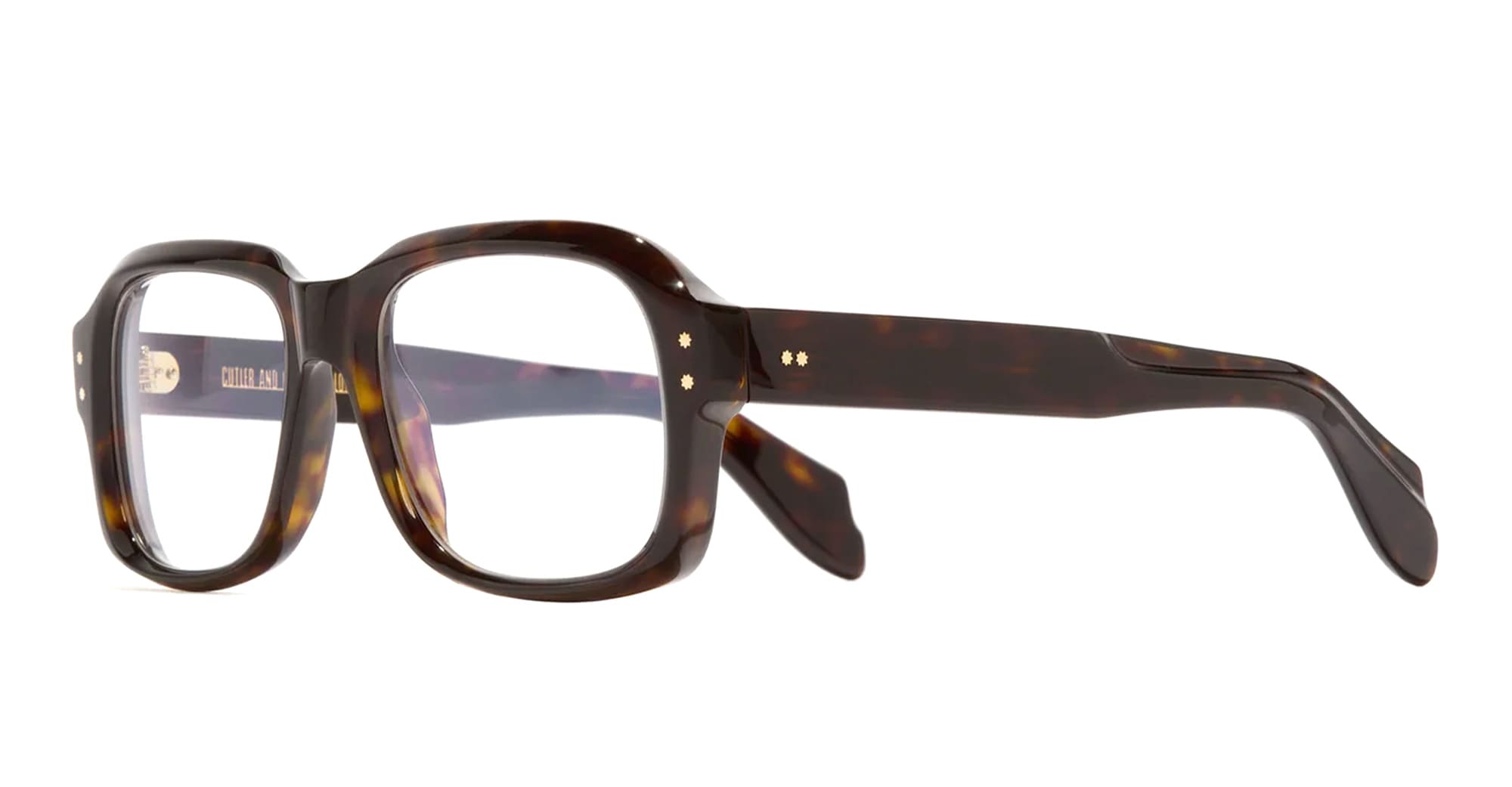 Ottica Mondello Roma - Cutler and Gross - CGOP-9852-52-02 - 9852 - DARK HAVANA RX - Acetate - shape Squared - Black - EYEWEAR - EYEGLASSES - Unisex,Uomo,Donna,Women,Men - lens Clear - Made In Italy