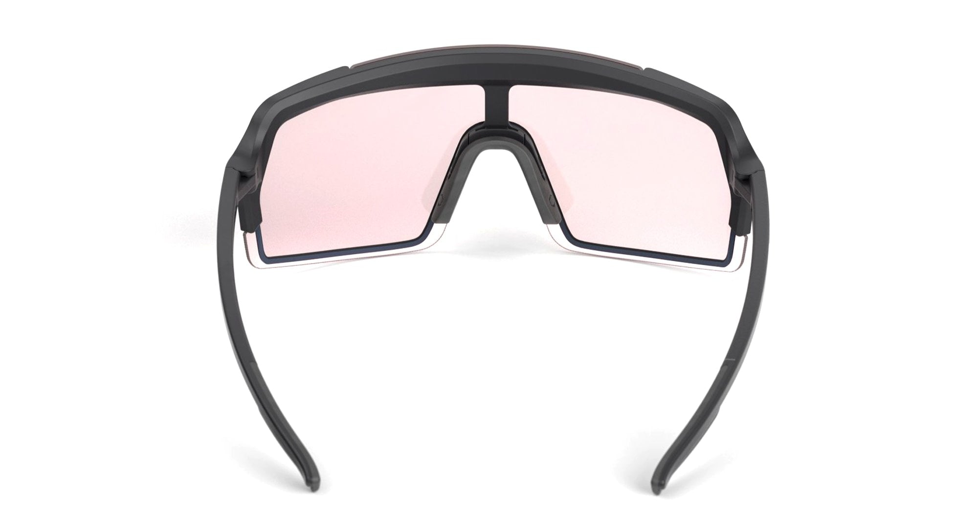 Ottica Mondello Roma - Out Of - XS185588M - Bot 3 LITE - Black / WHITE / IRID RED MEDIUM - Acetate - shape Mask - black, white - EYEWEAR - SUNGLASSES - Unisex,Uomo,Donna,Women,Men - lens red - Made In Italy