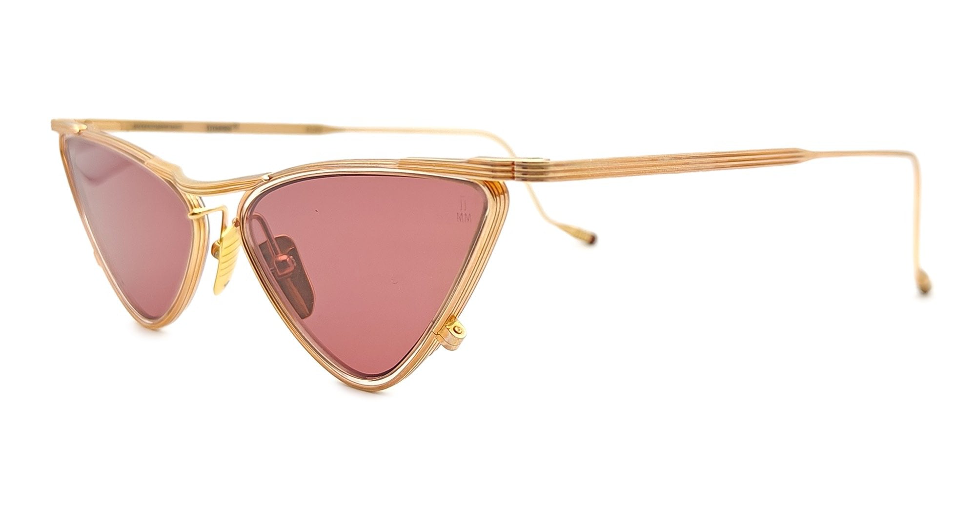 Ottica Mondello Roma - Jacques Marie Mage - JMMNK-4Q - NIKI - NUDE 2 - Titanium - shape Cat-eye - rose gold - EYEWEAR - SUNGLASSES - Unisex,Uomo,Donna,Women,Men - lens Pink - Made In Japan