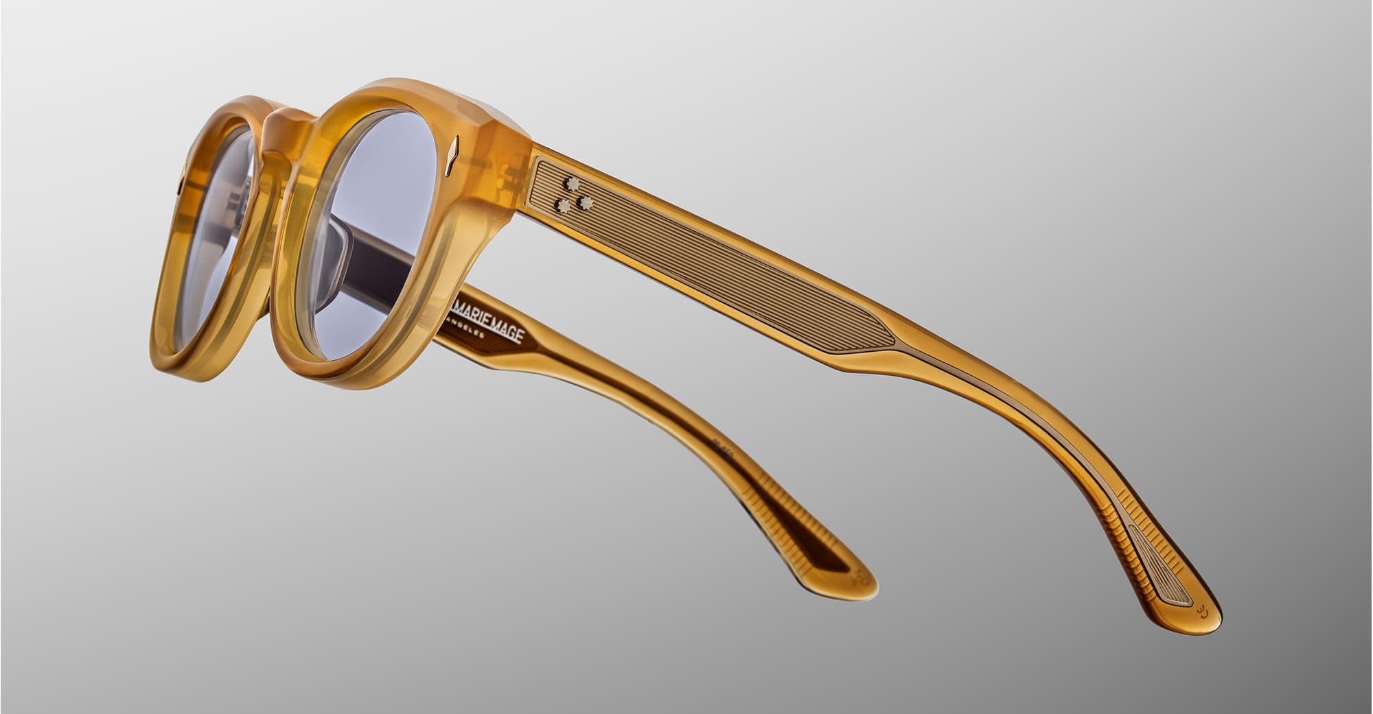 Ottica Mondello Roma - Jacques Marie Mage - JMMJH-71 - DR. DREAM - MARIGOLD - Acetate - shape Panto - brown - EYEWEAR - SUNGLASSES - Unisex,Uomo,Donna,Women,Men - lens Green - Made In Japan