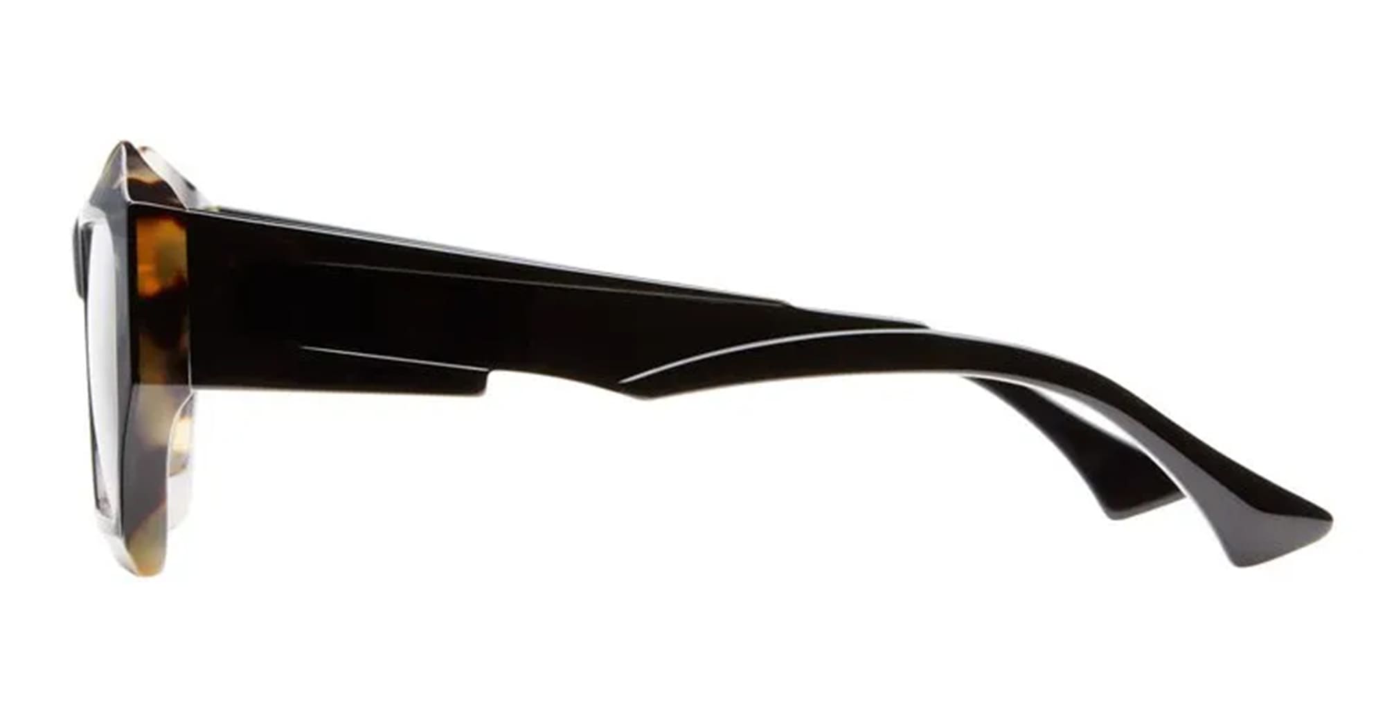 Ottica Mondello Roma - Kuboraum - KRO0F4HBS00000OP - MASK F4 - HAVANA BLACK SHINE RX - Acetate - shape Squared - black, havana - EYEWEAR - EYEGLASSES - Unisex,Uomo,Donna,Women,Men - lens Clear - Made In Italy