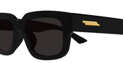 Ottica Mondello Roma - Bottega Veneta - BV1359SA-001 - BV1359SA-001 - BLACK / ASIAN FIT - Acetate - shape Squared - Black - EYEWEAR - SUNGLASSES - Unisex,Uomo,Donna,Women,Men - lens Grey - Made In Japan