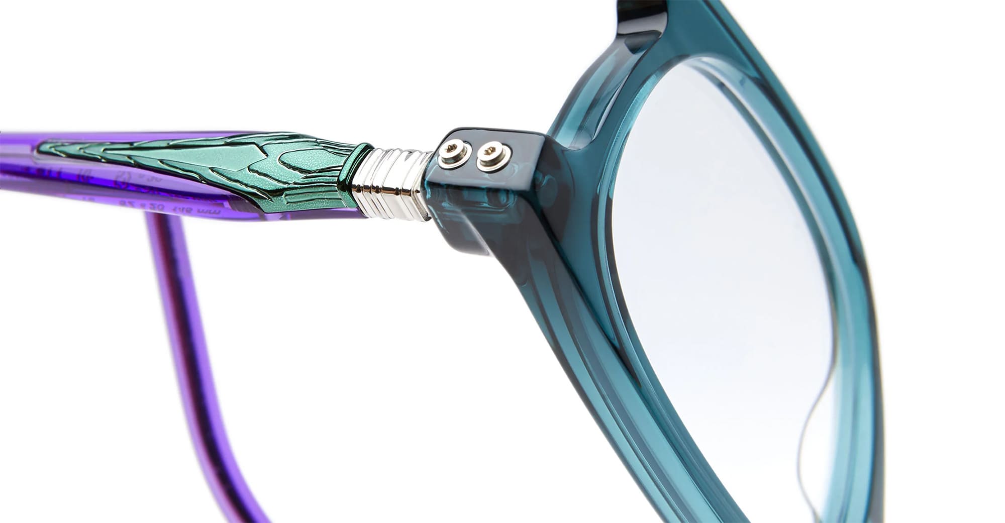 Ottica Mondello Roma - Kuboraum - KROD71RF000000OP - MASK D71 - RAIN FOREST RX  - Acetate, metal - shape Round - green - EYEWEAR - EYEGLASSES - Unisex,Uomo,Donna,Women,Men - lens Clear - Made In Italy