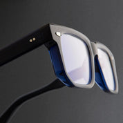 Ottica Mondello Roma - Cutler and Gross - CGOP-1410-49-03 - 1410 - CLASSIC BLUE NAVY RX - Acetate - shape Squared - blue - EYEWEAR - EYEGLASSES - Unisex,Uomo,Donna,Women,Men - lens Clear - Made In Italy