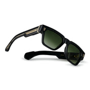 Ottica Mondello Roma - T HENRI - SIAA - SIAN - ASTEROID - Acetate - shape Squared - Black - EYEWEAR - SUNGLASSES - Unisex,Uomo,Donna,Women,Men - lens Gradient green - Made In Japan