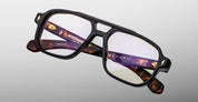 Ottica Mondello Roma - Jacques Marie Mage - JMMEVRX-15A - EVANS - NOIR 15 RX - Acetate - shape Navigator - Black - EYEWEAR - EYEGLASSES - Unisex,Uomo,Donna,Women,Men - lens Clear - Made In Japan