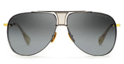 Ottica Mondello Roma - DITA - DRX-2082-A-SLV-GLD-62-Z - DECADE-TWO - BLACK PALLADIUM / YELLOW GOLD - Titanium - shape Aviator - silver, gold - EYEWEAR - SUNGLASSES - Unisex,Uomo,Donna,Women,Men - lens Gradient grey - Made In Japan