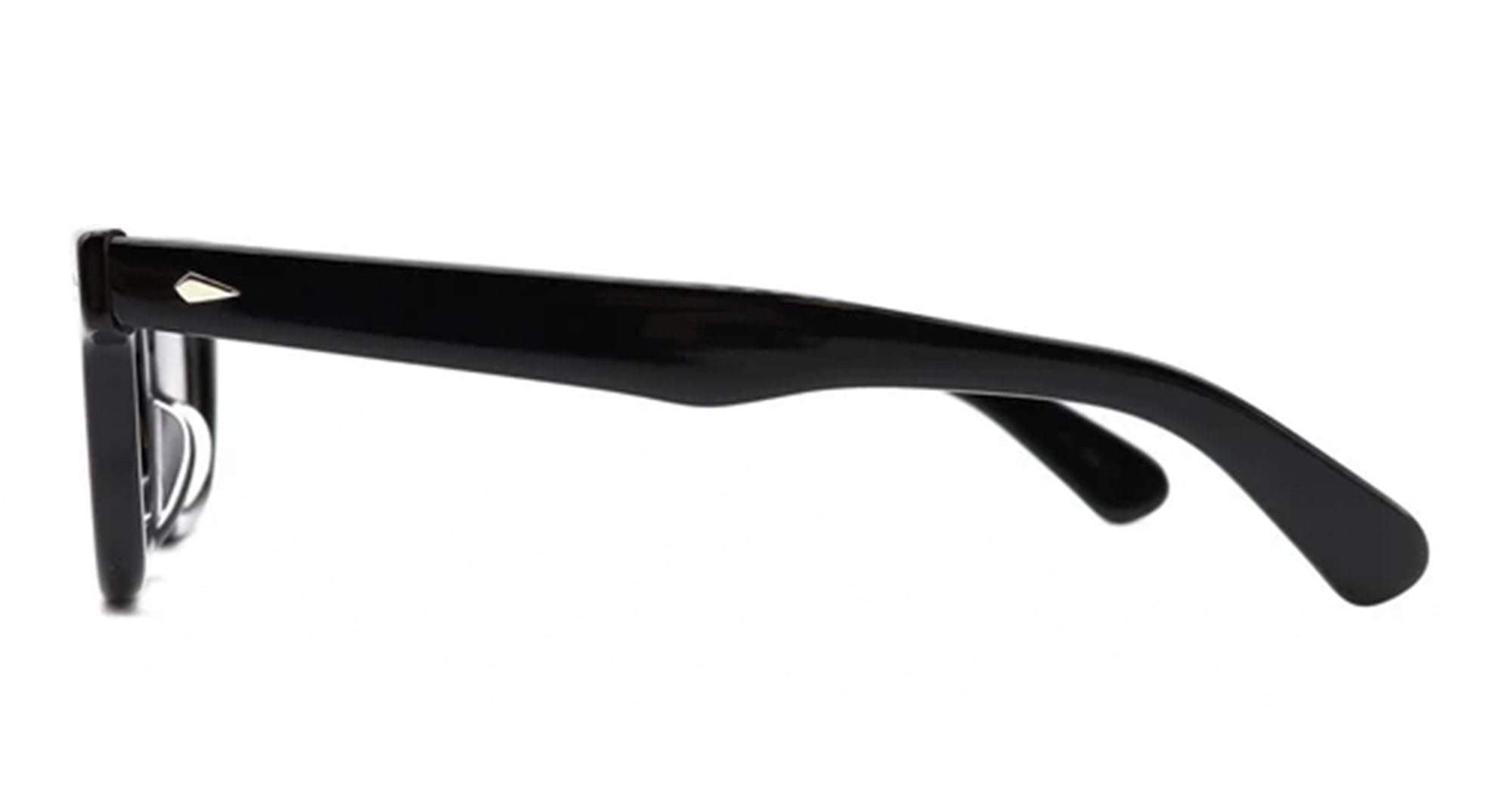 Ottica Mondello Roma - Julius Tart - JTPL-029A-RX - T-MAN - BLACK RX - Acetate - shape Rectangular - Black - EYEWEAR - EYEGLASSES - Unisex,Uomo,Donna,Women,Men - lens Clear - Made In Italy