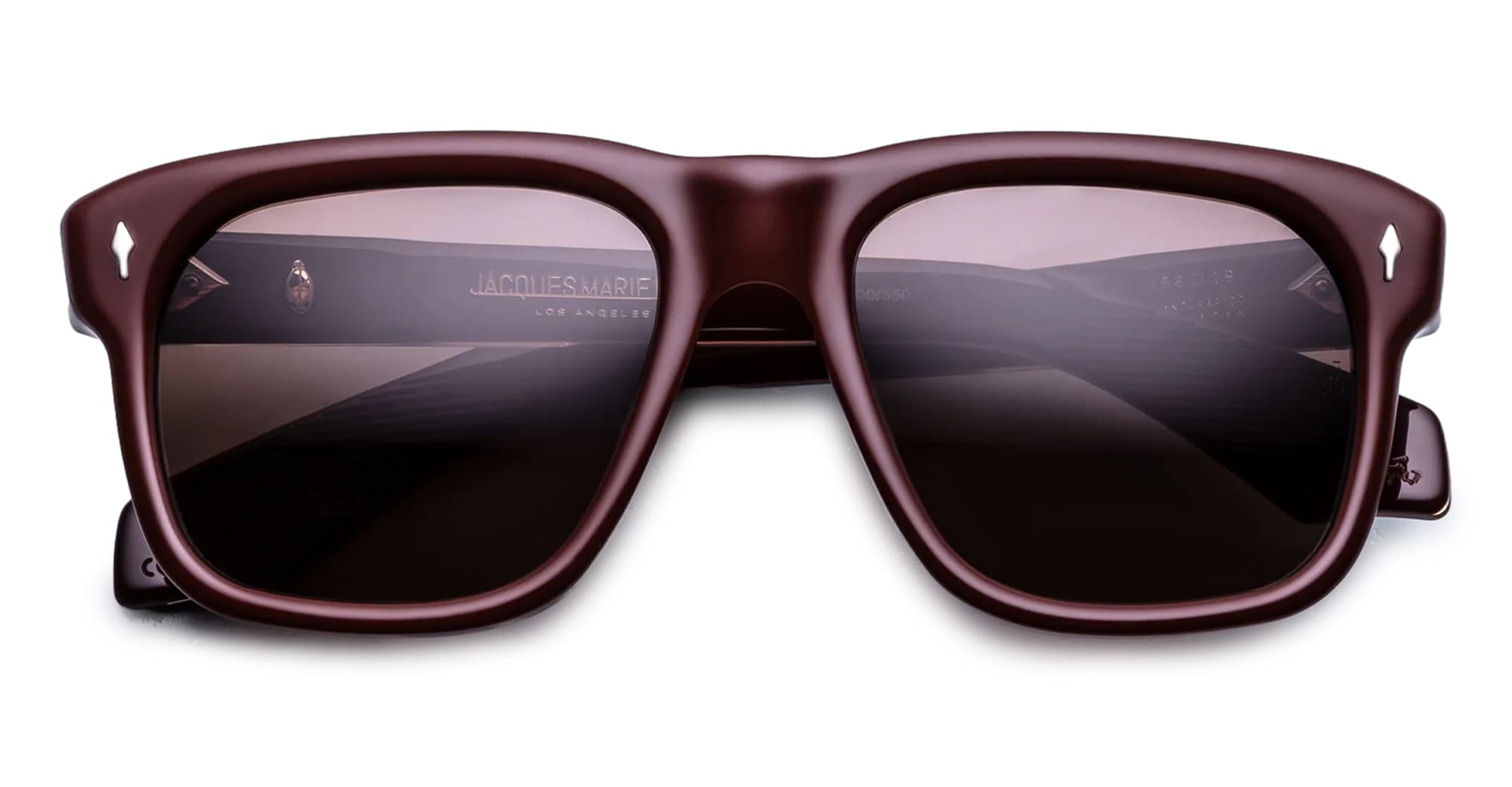 Ottica Mondello Roma - Jacques Marie Mage - JMMYV-R7 - YVES - BORDEAUX - Acetate - shape Squared - burgundy - EYEWEAR - SUNGLASSES - Unisex,Uomo,Donna,Women,Men - lens Brown - Made In Japan