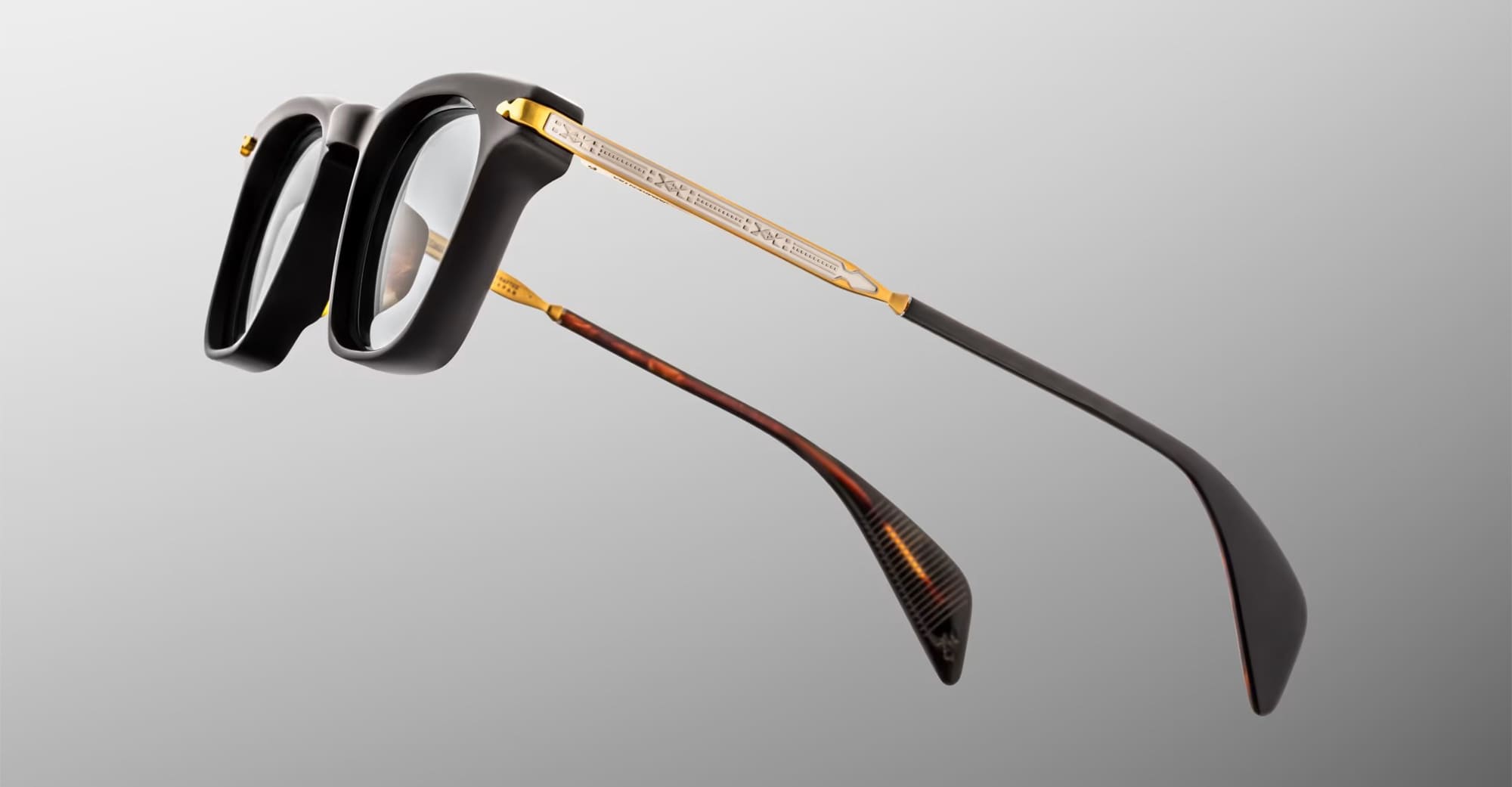 Ottica Mondello Roma - Jacques Marie Mage - JMMKENRX-15A - KENNEDY - NOIR 15 RX - Acetate - shape Panto - Black - EYEWEAR - EYEGLASSES - Unisex,Uomo,Donna,Women,Men - lens Clear - Made In Japan
