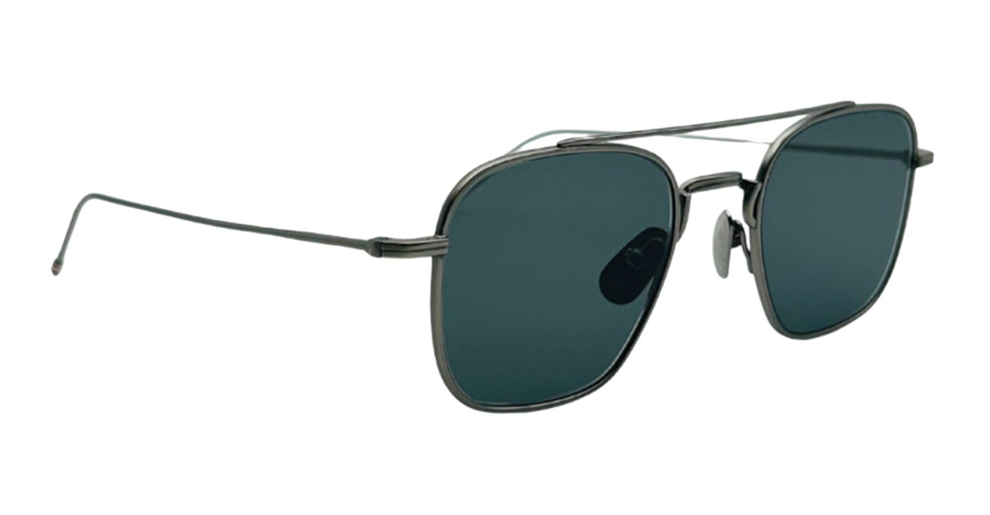 Ottica Mondello Roma - Thom Browne - UES907A-G0001-035-50 - SQUARED AVIATOR - SILVER - Titanium - shape  - Silver - EYEWEAR - SUNGLASSES - Unisex,Uomo,Donna,Women,Men - lens  - Made In Japan