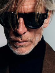 Ottica Mondello Roma - T HENRI - DCC - DIABLO - TRAVERSE - Acetate, titanium - shape Round - Black, gold - EYEWEAR - SUNGLASSES - Unisex,Uomo,Donna,Women,Men - lens Black - Made In Japan