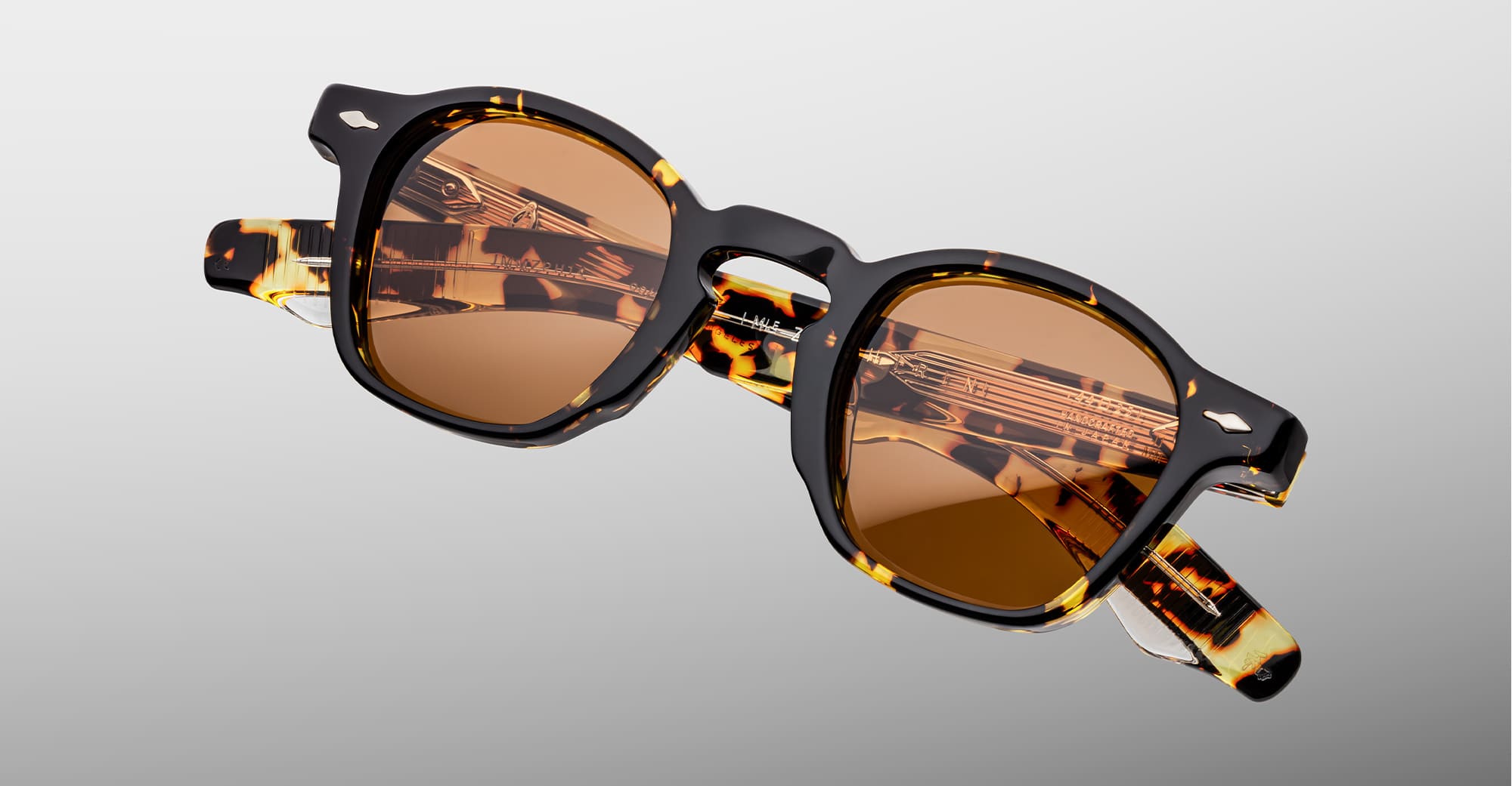 Ottica Mondello Roma - Jacques Marie Mage - JMMZP-H14 - ZEPHIRIN - TOKYO - Acetate, titanium - shape Squared - Tortoise - EYEWEAR - SUNGLASSES - Unisex,Uomo,Donna,Women,Men - lens orange - Made In Japan