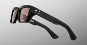 Ottica Mondello Roma - Jacques Marie Mage - JMMWK-18K - WALKER - WILLOW - Acetate - shape Rectangular - Black - EYEWEAR - SUNGLASSES - Unisex,Uomo,Donna,Women,Men - lens Brown - Made In Japan