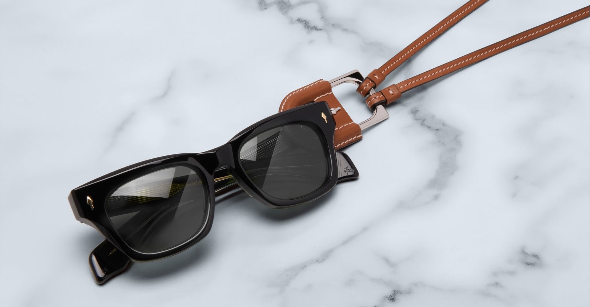 Ottica Mondello Roma - Jacques Marie Mage - JMMOVP-93 - JMM EYEWEAR NECKLACE - BOLIN - TAN - Leather - shape Necklace - brown - ACCESSORI - ACCESSORIES - Unisex,Uomo,Donna,Women,Men - lens  - Made In Italy
