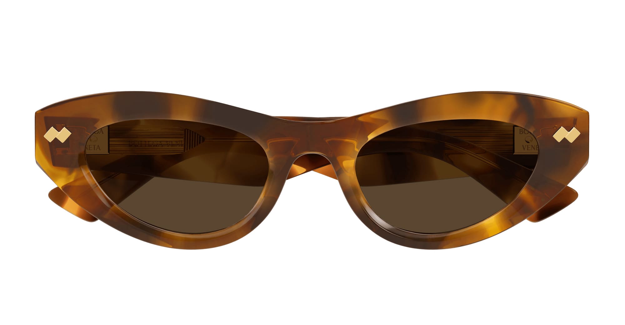 Ottica Mondello Roma - Bottega Veneta - BV1350S-002 - BV1350S-002 - HAVANA - Acetate - shape Cat-eye - Havana - EYEWEAR - SUNGLASSES - Donna,Women - lens Brown - Made In Japan
