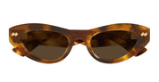 Ottica Mondello Roma - Bottega Veneta - BV1350S-002 - BV1350S-002 - HAVANA - Acetate - shape Cat-eye - Havana - EYEWEAR - SUNGLASSES - Donna,Women - lens Brown - Made In Japan