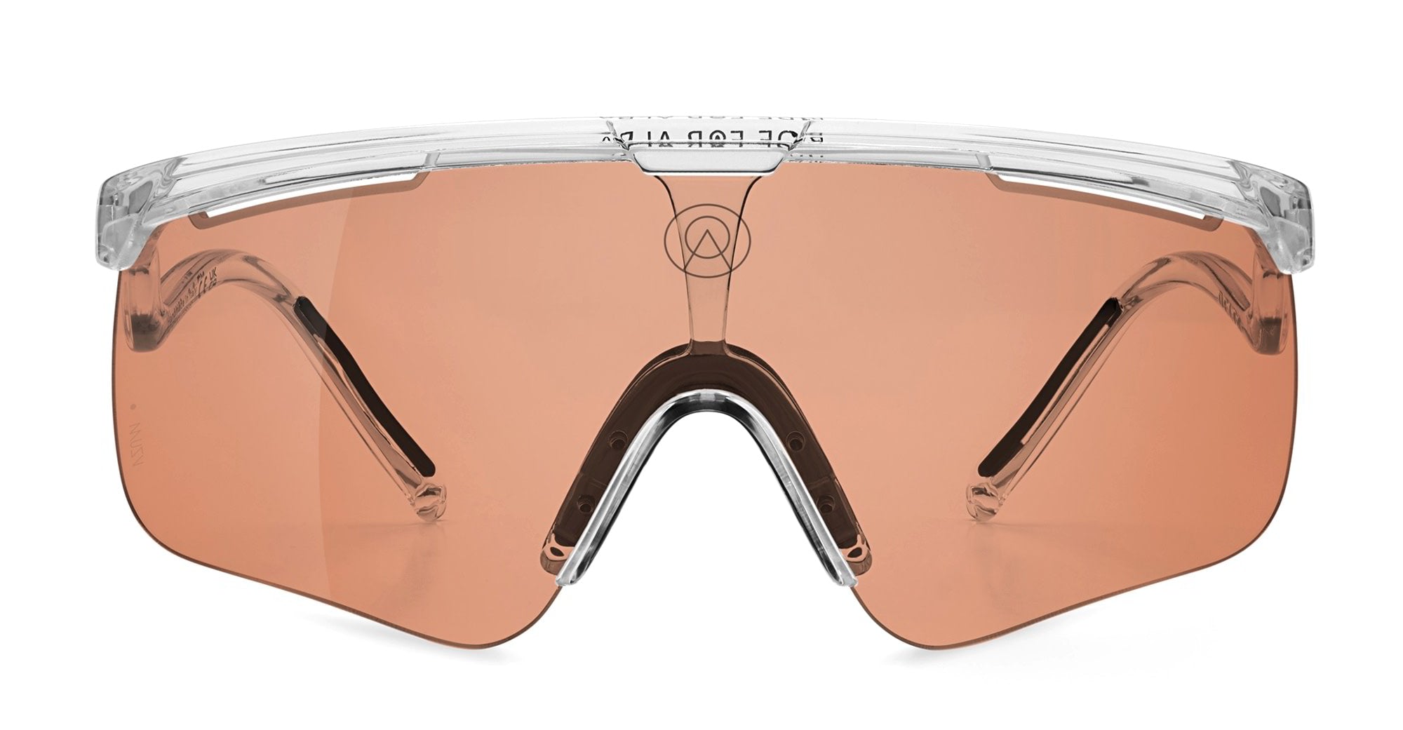 Ottica Mondello Roma - Alba Optics - 8050054518657 - DELTA - CRYSTAL / VZUM SALMON - Tr90 - shape Mask - transparent - EYEWEAR - SUNGLASSES - Unisex,Uomo,Donna,Women,Men - lens Pink - Made In Italy