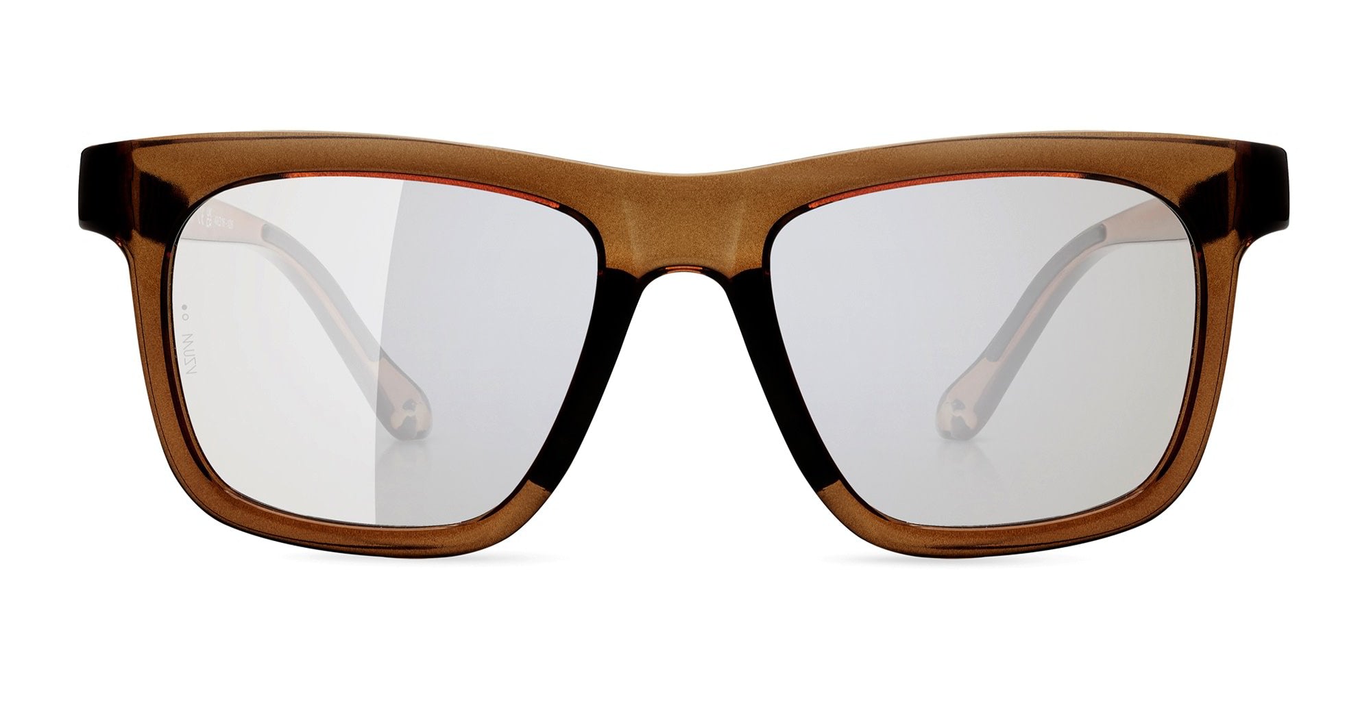 Ottica Mondello Roma - Alba Optics - 8050054517186 - ANVMA V.01 - BROWN GLOSSY / VZUM F-LENS ROCKET - Tr90 - shape Squared - brown - EYEWEAR - SUNGLASSES - Unisex,Uomo,Donna,Women,Men - lens Grey - Made In Italy