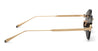 Ottica Mondello Roma - Akoni - AKS-519A-46 - JUPITER - BRUSHED 12K GOLD / CRYSTAL BLACK - Titanium - shape Round - gold, black - EYEWEAR - SUNGLASSES - Uomo,Men - lens dark grey - Made In Japan