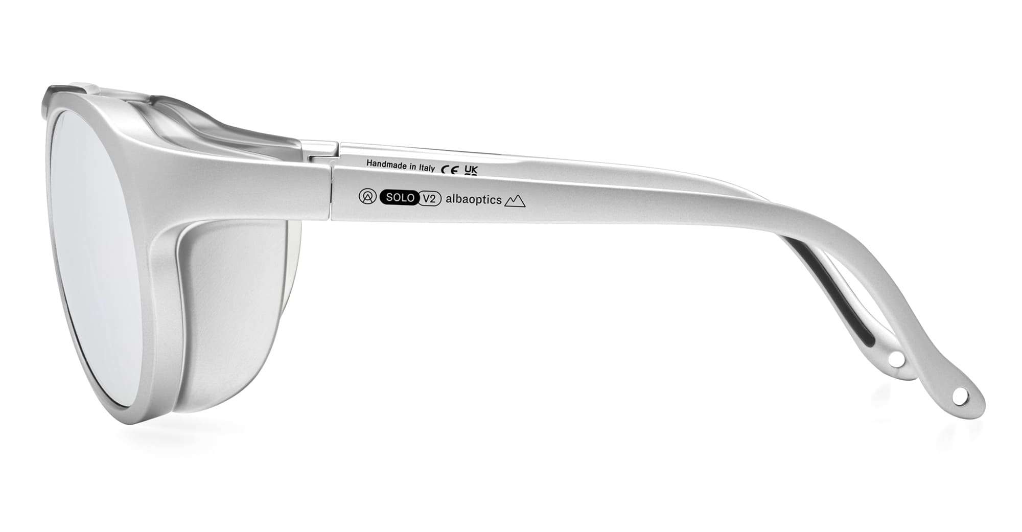 Ottica Mondello Roma - Alba Optics - 8050054517087 - SOLO II - SILVER METAL / VZUM ALU ICE - Tr90 - shape  - Silver - EYEWEAR - SUNGLASSES - Unisex,Uomo,Donna,Women,Men - lens  - Made In Italy