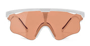 Ottica Mondello Roma - Alba Optics - 8050054518633 - DELTA LEI - WHITE / VZUM SALMON - Tr90 - shape Mask - White - EYEWEAR - SUNGLASSES - Unisex,Uomo,Donna,Women,Men - lens Pink - Made In Italy