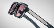 Ottica Mondello Roma - Jacques Marie Mage - JMMSN-13Y - SANDRO - MINK - Acetate - shape Rectangular - grey - EYEWEAR - SUNGLASSES - Unisex,Uomo,Donna,Women,Men - lens Gradient pink - Made In Japan