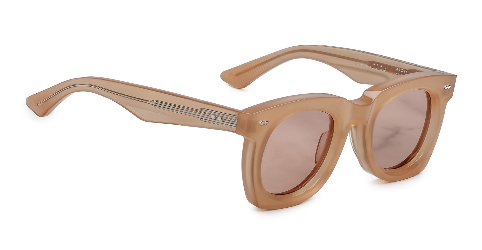 Ottica Mondello Roma - Jacques Marie Mage - JMMAV-14J - AVA - SUNDIAL - Acetate - shape Round - brown - EYEWEAR - SUNGLASSES - Unisex,Uomo,Donna,Women,Men - lens Brown - Made In Japan