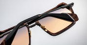 Ottica Mondello Roma - Jacques Marie Mage - JMMGTR-16F - GT-R - BOA - titanium, acetate - shape Navigator - black, brown - EYEWEAR - SUNGLASSES - Uomo,Men - lens Gradient brown - Made In Japan