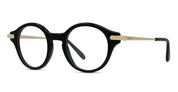 Ottica Mondello Roma - Loewe - LW50111I46001 - Slim Black Round Eyeglasses - Acetate - shape  - Black - EYEWEAR - EYEGLASSES - Donna,Women - lens  - Made In Italy